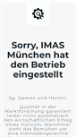 Mobile Screenshot of imas-international.de