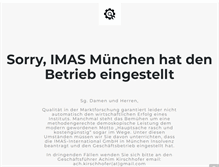 Tablet Screenshot of imas-international.de
